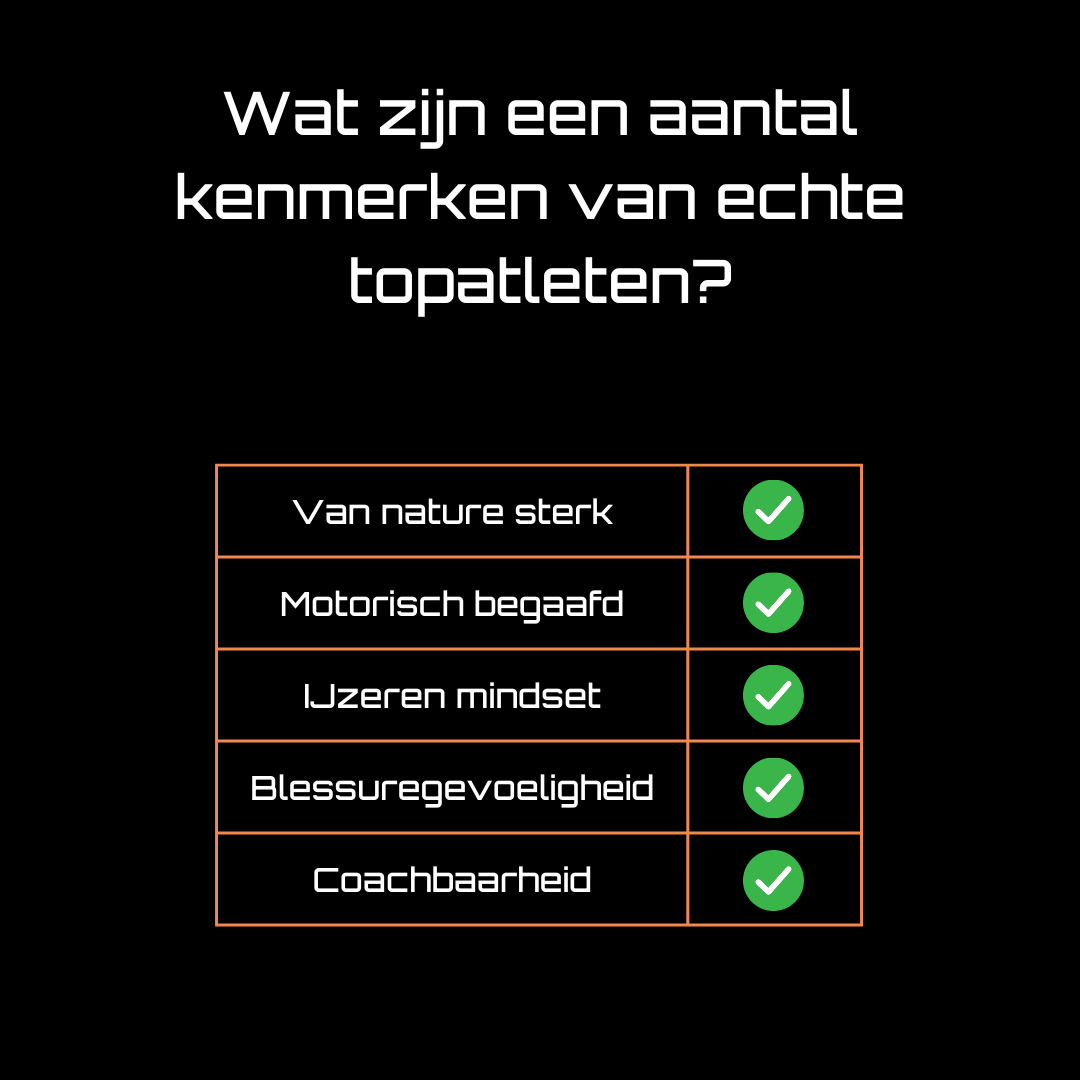 Kenmerken topatleten